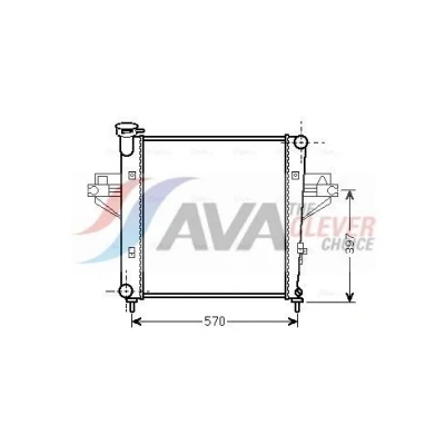 Imagen de Radiador, refrigeración del motor AVA QUALITY COOLING JE2042