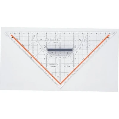Imagen de Rumold Triángulo Geometría 1054 Transparente Longitud de la Hipotenusa: 25 cm