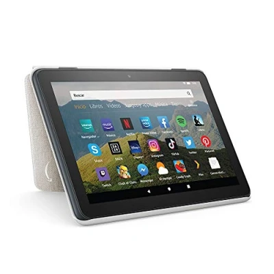 Imagen de Amazon Funda para tablet Fire HD 8 (compatible con el de 10.ª generación, modelo 2020), gris claro