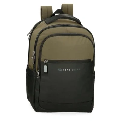 Imagen de Pepe Jeans Jarvis Mochila para Portátil 15,6&quot; Verde 31x44x15 cms Piel Sintética y Poliéster 20,46L by Joumma Bags