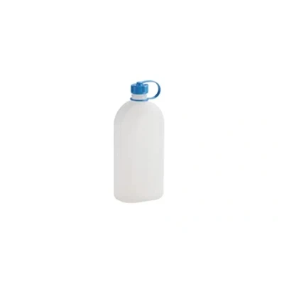 Imagen de hünersdorff Botella de plástico con tapa rosca hermética, resistente a productos químicos y alimentos, 1 litro, fabricado en Alemania