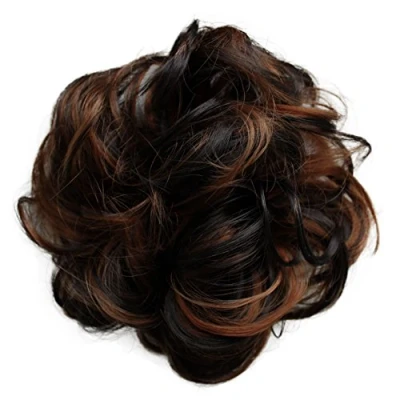 Imagen de CAISHA Liga Para El Cabello Pedazo De Voluminoso Updo Postizo Sintético Mezcla Marrón G39A
