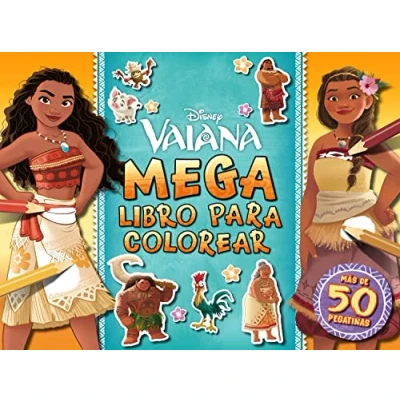 Imagen de Vaiana. Megalibro para colorear: Con pegatinas (Disney. Vaiana)