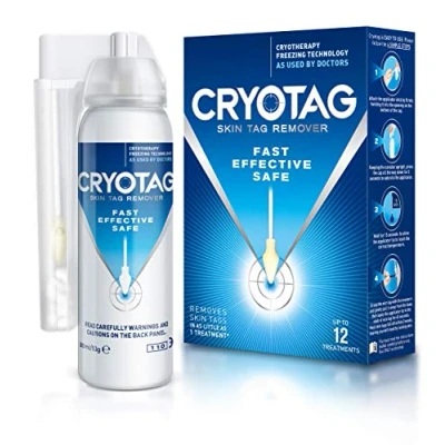 Imagen de Cryotag Skin Tag Remover Eliminación Rápida, Segura y Eficaz de Verrugas (Acrocordónes), con 1 Tratamiento, Clínicamente Demostrado,12 Tratamientos
