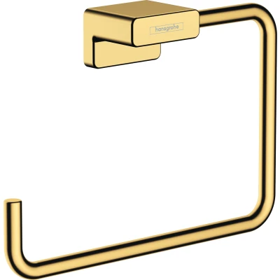 Imagen de hansgrohe AddStoris Toallero de baño aro, color oro pulido, 41754990