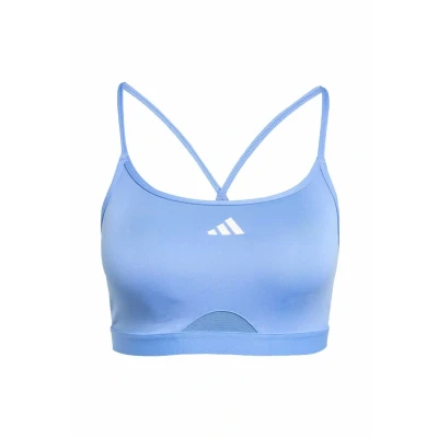 Imagen de adidas Performance 3STRIPES Sujetadores deportivos con sujeción ligera, Mujer, Talla: XS, Blue fusion