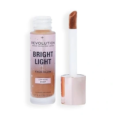 Imagen de Revolution Bright Light Face Glow, Tinte Iluminador para la Piel, Acabado Radiante, Luminous Deep