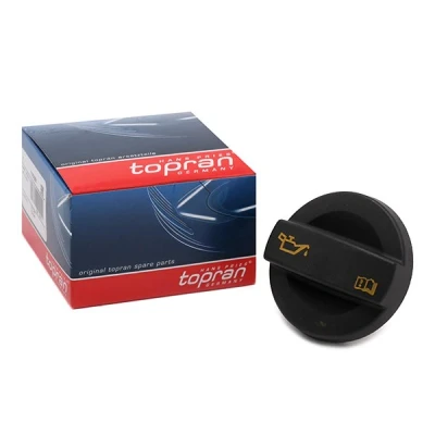 Imagen de TOPRAN 116 851 Tapa, tubuladura de relleno aceite negro con junta VOLKSWAGEN: Golf 7, Passat B6 Variant, Caddy 3, SEAT: Leon III ST