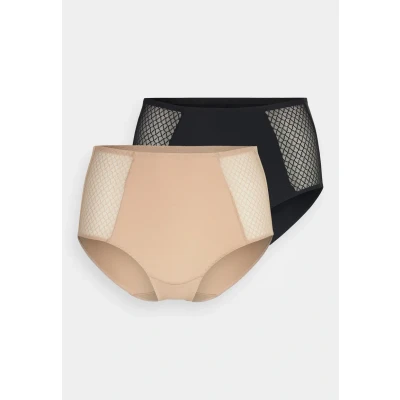 Imagen de DIM FLAT Tummy Brief 2 PACK Braguitas, Mujer, Talla: 44, New skin/black