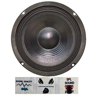 Imagen de 1 WOOFER PLUG &amp; SOUND S 64 Altavoz Mid Bass 16,50 cm 165 mm 6,5&quot; 50 vatios rms 100 MAX impedancia 4 ohmios 92 db suspensión rígida Coche Negro, Pieza + 3 Sticker