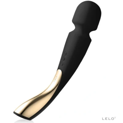 Imagen de Vibrador Lelo masajeador smartwand 2 negro y de silicona