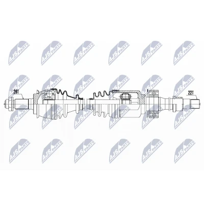 Imagen de NTY NPW BM 121 Árbol de transmisión Eje delantero, derecha 888 MINI: Hatchback
