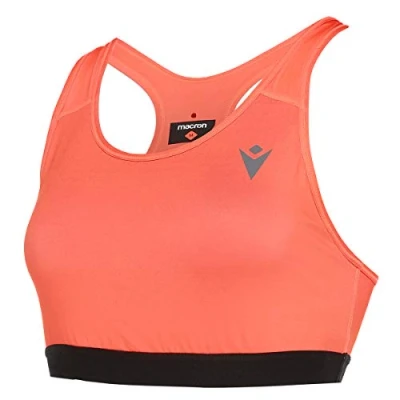 Imagen de Macron Run Kona SCA Beatrix Crop Bra Ncor/Blk Wmn Sujetador, Mujer, Coral, XS