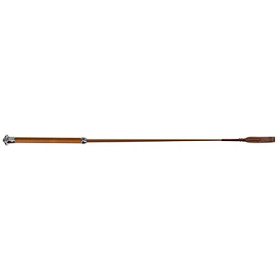 Imagen de Covalliero Springgerte Cognac, 65 Cm Ledergriff, mit Klatsche Fusta, Unisex Adulto, coñac