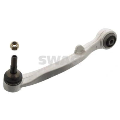 Imagen de SWAG 20 92 1513 Barra oscilante, suspensión de ruedas con apoyo Eje delantero abajo, izquierda Brazo oscilante transversal Aluminio BMW: 7, 6 Coupé
