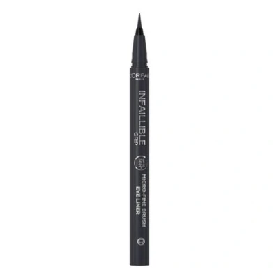 Imagen de L&#039;Oréal Delineador Infaillible Micro Fine Liner 36 horas, Tono 01 Obsidian, 2 Unidades (Paquete de 1)