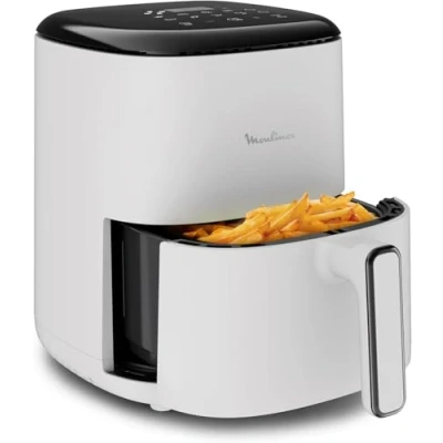 Imagen de Moulinex Easy Fry &amp; grill Vision 4.5 L Freidora de aire y con ventana, ahorro energético 70%, cocina rápida, 10 funciones, tecnología extra crisp, color negro, EZ5068