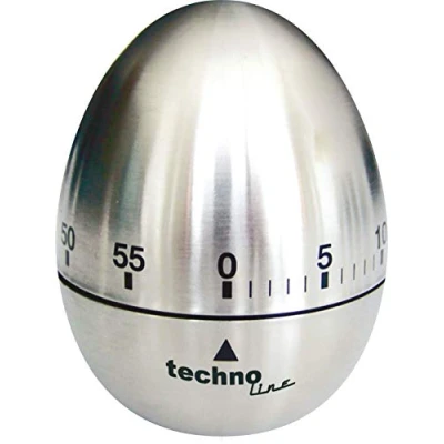 Imagen de TechnoLine Temporizador, Metal, Plata, 6.1x6.1x7.5 cm
