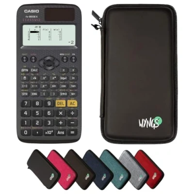 Imagen de CALCUSO Paquete Básico Negro con Calculadora Casio FX 85DE X ClassWiz (Alemán)
