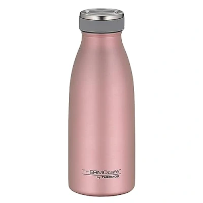 Imagen de ThermoCafé by Thermos Termo (acero inoxidable), color verde azulado mate, acero inoxidable, Oro rosa., 0,35 L