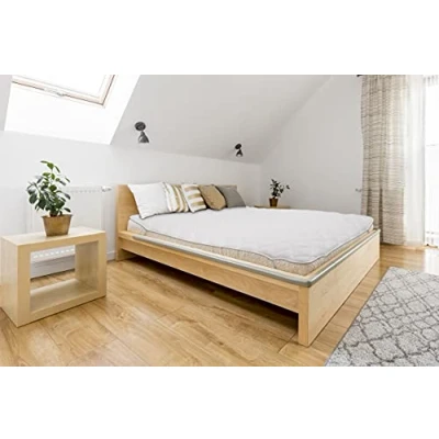 Imagen de Abeil Sobre Colchón Acaristop anti ácaros Poliéster Blanco 400g/m², Cama 140 x 200 cm