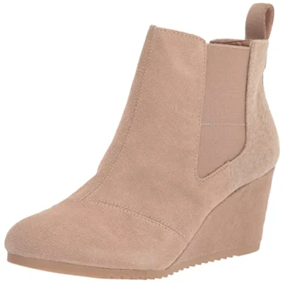 Imagen de TOMS Bailey, Botas Cortas al Tobillo Mujer, Gamuza Gris Pardo cálido, 40 EU