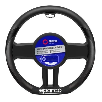 Imagen de SPARCO SPS114 Funda cubierta para el volante negro/gris PVC PEUGEOT: 208 II Hatchback, I Hatchback