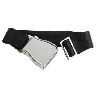 Imagen de Skybelt Cinturón ajustable de nailon para hombre, color negro, Talla única, Negro y negro., única