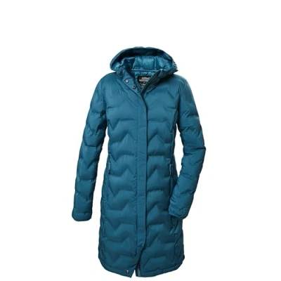 Imagen de killtec Mujer Parka acolchada/parka funcional con capucha KOW 9 WMN QLTD PRK, hellpetrol, 40, 41806 000