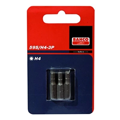 Imagen de Bahco 59S/H2.5 3P Carton De 3 Puntas Stand. 1/4&quot; Hex2,5 25Mm