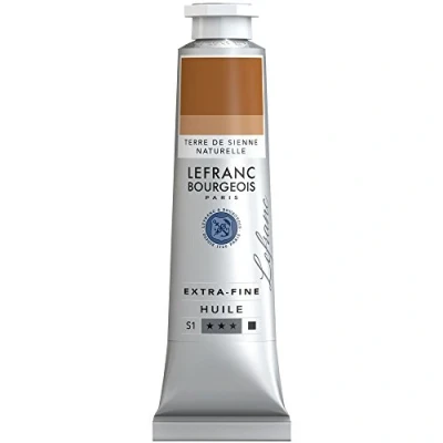 Imagen de Lefranc Bourgeois Óleo Extra Fino 40ml Tubo de pintura, Tierra Siena Natural