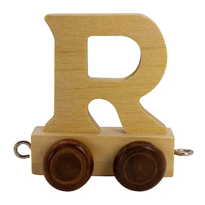 Imagen de GICO Tren de letras madera, tren, lok, vagón, a Z, nombre elegir (R)