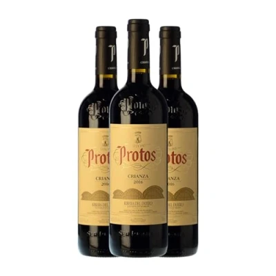 Imagen de Protos Tempranillo Ribera del Duero Crianza 75 cl Vino tinto (Caja de 3 Botellas cl)