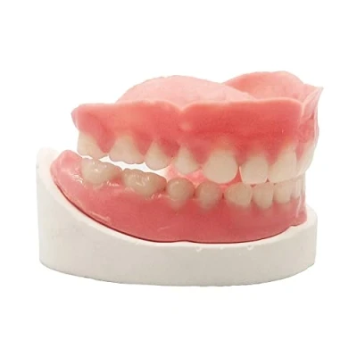 Imagen de Healthyare Juego completo de dientes falsos superiores e inferiores para mejorar la sonrisa