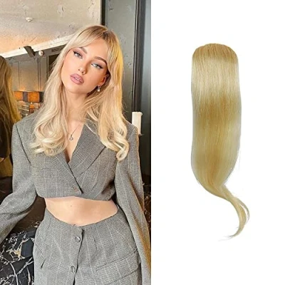 Imagen de Fequillo Lateral Ondulado Clip In de Pelo Humano Real Bangs Rily Fringe Extensiones (Rubio)