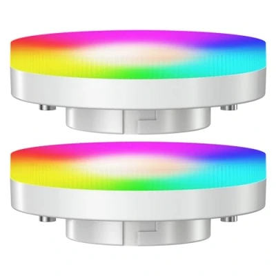 Imagen de ledscom.de 2 unidades GX53 Bombillas LED RGB, blanco cálido frío (2900 6100 K), 6,6 W, 670 lm, 107, Smart Home, WLAN, Alexa, mate