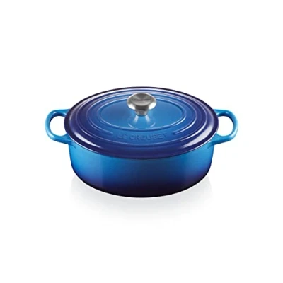 Imagen de Le Creuset Casserole Oval Signature Azure ø 29 cm / 4.7 Liter