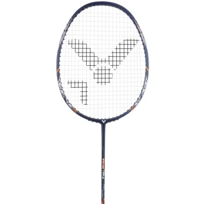 Imagen de Victor Ripple Raqueta de bádminton (Grafito), Color Gris/Naranja, Talla 4 Grip