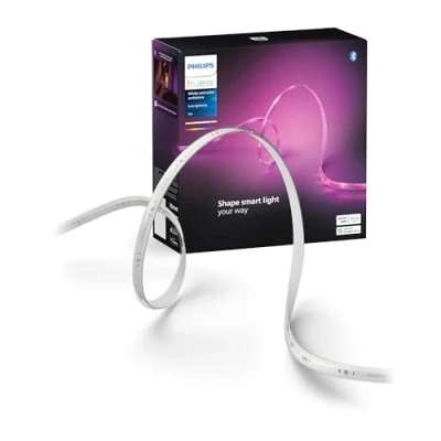Imagen de Philips Hue Solo 5m, Tira LED Inteligente, Pack 1un de optima para Interior, control con App, Funciona Alexa, Google Assistant y Apple HomeKit