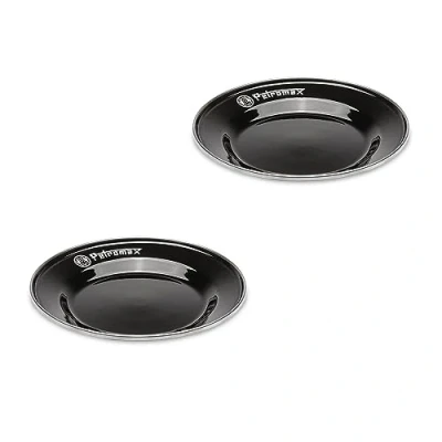 Imagen de 2 piecies of enamel plates black 18 cm