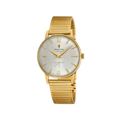 Imagen de Reloj FESTINA Para Hombre F20251/2 Outlet Caja de Acero inoxidable 316l 2n18 dorado Correa Gris plata