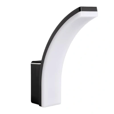 Imagen de Maclean MCE511 Aplique LED, Iluminación de Pared para Interior y Exterior, Lámpara 20W, IP65 Resistente al Agua, 2750lm, Blanco Neutro 4000K, Rango Detección: máx. 10m (Negro)