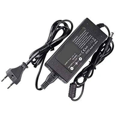 Imagen de Ledlux CV7247 Transformador de 24V 2.5A 60W con enchufe para casa, 220 V a 24 CC, color negro (60W 2.5A)