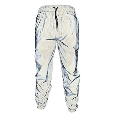 Imagen de NewL UltraVisible Pantalones reflectantes para hombre correr o ir en bicicleta gris S