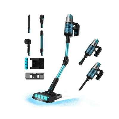 Imagen de Aspirador escoba Cecotec Conga Rockstar 7500 Astral ErgoWet Animal T, 650 W, 250 aW, 30 kPa, 90 min, Accesorio especial mascotas, Black