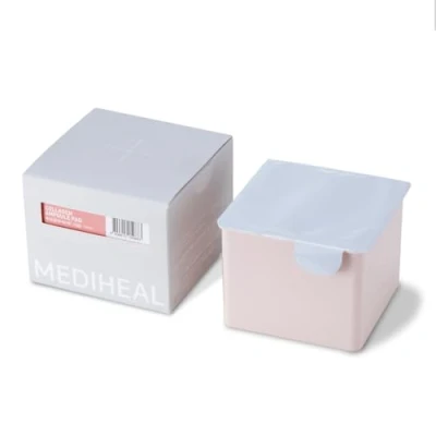 Imagen de Mediheal almohadilla de ampolla colágeno (100 almohadillas), almohadillas tonificador facial algodón para reafirmar la piel y restaurar elasticidad, seda ecológica vegana