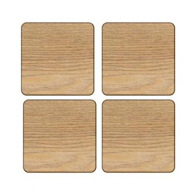 Imagen de Set of 4 OAK Wood COASTERS By Creative Tops