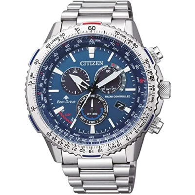 Imagen de Citizen Reloj Cronógrafo para de los Hombres Eco Drive con Correa en Acero Inoxidable CB5000 50L