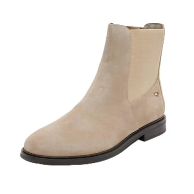 Imagen de Tommy Hilfiger FLAG LOW Chelsea Botines, Mujer, Talla: 40, Beige Zapatos