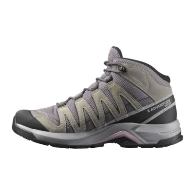 Imagen de Salomon X ADVENTURE RECON MID GORE TEX, Zapatos de senderismo para Mujer, Excalibur Gull Nirvana, 41 1/3 EU